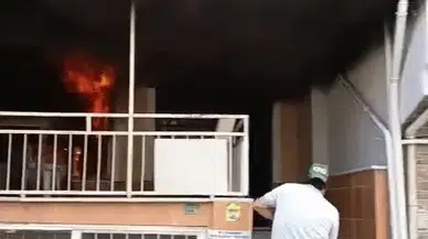 Bursa’da Alevler Yükseldi! Mahalleli İtfaiyeyi Beklemeden Koştu