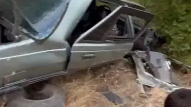 Mersin'de Uçuruma Yuvarlanan Araçtan Fırlayan Sürücü Yaralandı!
