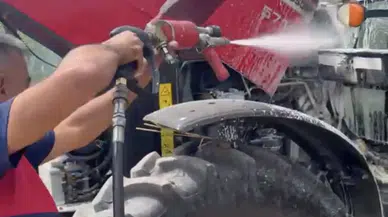 Tarlada Çalışırken Bir Anda Alev Aldı! Köylüler Seferber Oldu