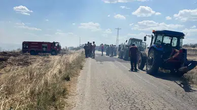 Hayrabolu'da Korkutan Anız Yangını Dönümlerce Tarım Arazisi Kül Oldu