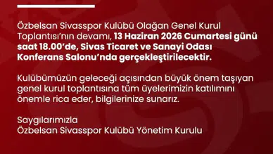 Sivasspor’da Olağan Genel Kurul Heyecanı Sürüyor