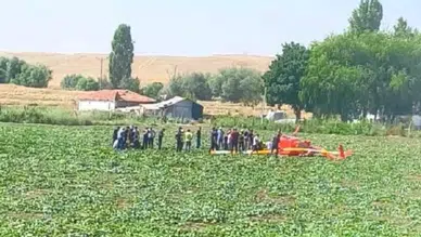 Ankara'da eğitim helikopteri düştü