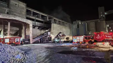 Sivas’ta çimento fabrikasında yangın alarmı