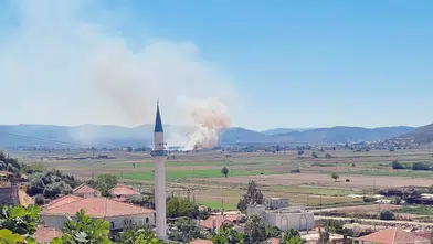 Milas’ta Sazlık ve Otluk Alanda Çıkan Yangın Kontrol Altında