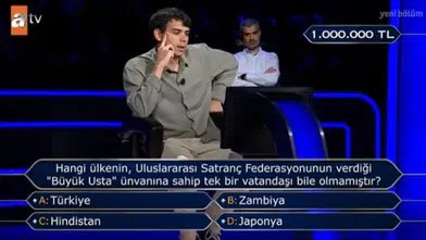 Kim Milyoner Olmak İster’de 1 Milyon TL’lik Satranç Sorusu Yarışmacıyı Eledi