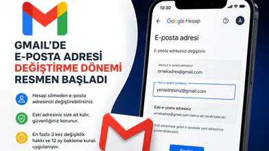 Gmail’de Yeni Dönem: E-Posta Adresi Değiştirme Özelliği Kullanıma Sunuldu Teknoloji devi Google, Gmail