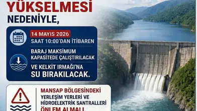 Kılıçkaya Barajı’nda Kritik Uyarı: Kelkit Irmağı’na Kontrollü Su Bırakılacak