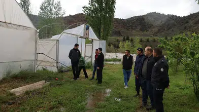 Kaymakam Kukuş Zarar Gören Tarım Arazilerini İnceledi