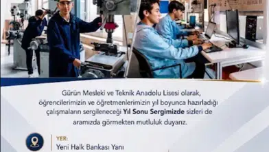 Gürün MTAL Öğrencilerinin Eserleri Yıl Sonu Sergisinde Ziyaretçilerle Buluşacak