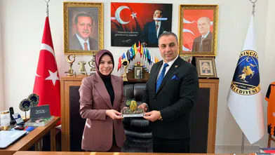 Akıncılar Kaymakamı Mürüvvet Yücel’den Belediye Başkanı Sevinç’e Veda Ziyareti
