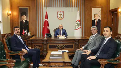Sivas'ın Yeni Kaymakamları Vali Şimşek ile Bir Araya Geldi
