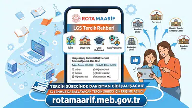 LGS TERCİHLERİNDE YENİ DÖNEM: “ROTA MAARİF” ERİŞİME AÇILDI