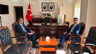 Suşehri Kaymakamı Mahmut Fazıl Yıldız'dan Akıncılar Kaymakamı Faruk Karababa'ya Hayırlı Olsun Ziyareti
