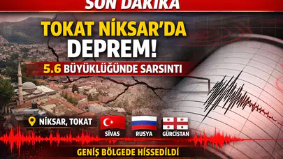 SON DAKİKA  Tokat Niksar’da Deprem: Çevre İllerde Hissedildi