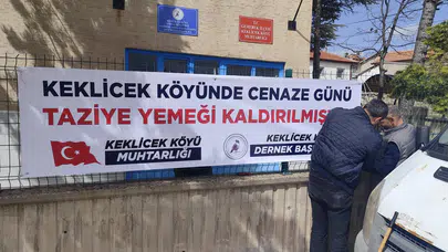 Keklicek Köyü’nde Cenaze Yemeği Uygulaması Kaldırıldı