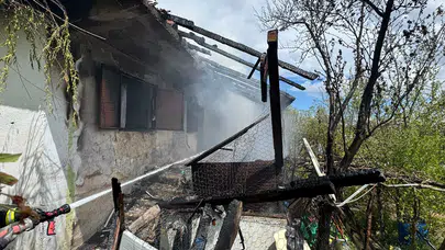 Korku dolu anlar! Vezirköprü’de yangın paniği