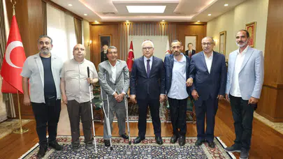 Sivas Valisi Şimşek’e Engelli ve Gazi Derneklerinden Ziyaret