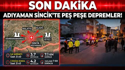 Adıyaman’da korkutan sarsıntılar: 3.7 ve 4.2