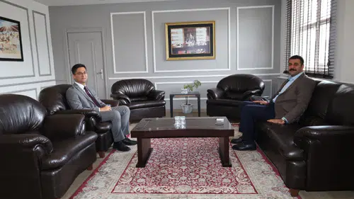 Akıncılar Kaymakamı Faruk Karababa’dan Koyulhisar Kaymakamı Yunus Emre Yıldız’a Ziyaret
