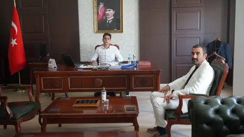 Kangal Ziraat Odası Başkanı Basri Çoban’dan Kaymakam Yıldırım’a Ziyaret