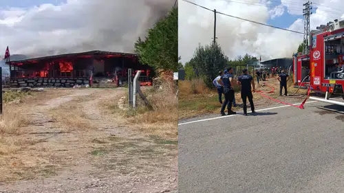 Alevler Her Şeyi Yuttu: Sivas’ta Bir Ev Tamamen Yandı
