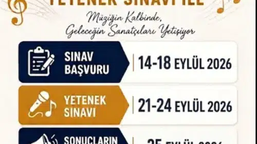 Sivas’ta Müzik Eğitimi İçin Yetenek Sınavı: Başvurular 14 Eylül’de Başlıyor