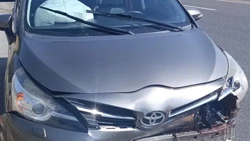 Yola bir anda fırladı! Sürücünün kaçacak yeri kalmadı