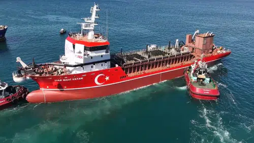 Türkiye'nin İlk Yerli Emici Tarama Gemisi Suya İndi