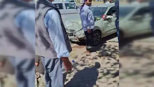 Siverek’te İki Araç Çarpıştı! Şans Eseri Yaralanan Olmadı