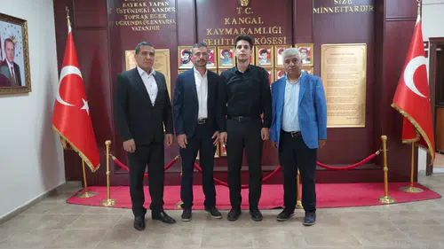 Kangal’da Kaymakam Yıldırım’a Ziyaret Trafiği