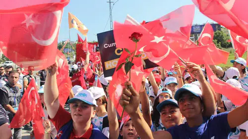 Canik'te Cumhurbaşkanı Erdoğan İçin Coşkulu Karşılama
