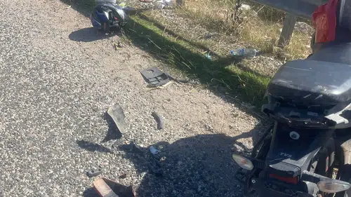 Adıyaman'da Feci Çarpışma! Motosiklet Sürücüsü Hastanelik Oldu
