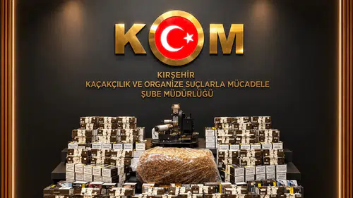 Kırşehir’de Kaçak Tütün Operasyonu: 45 Bin 200 Makaron Ele Geçirildi