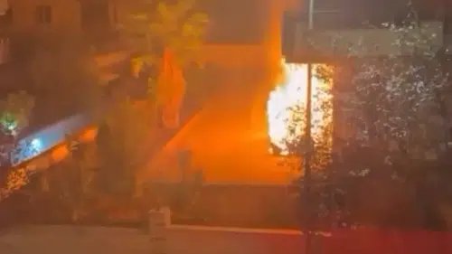 Gaziantep’te Elektrikli Otomobil Alev Topuna Döndü