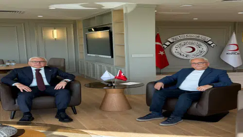 Vali Yılmaz Şimşek, Kızılay Genel Başkan Yardımcısıyla Görüştü