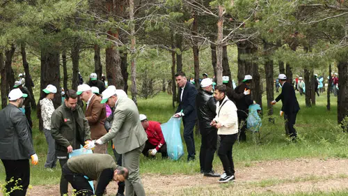 Zara’da Öğrenciler ve Kurum Amirleri “Orman Benim” Kampanyası İçin Sahaya İndi