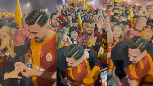 Şampiyonluk Kutlamasında Sürpriz Evlenme Teklifi!