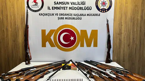 Samsun Atakum'da Silah Operasyonu: Çok Sayıda Mauzer ve Tüfek Yakalandı
