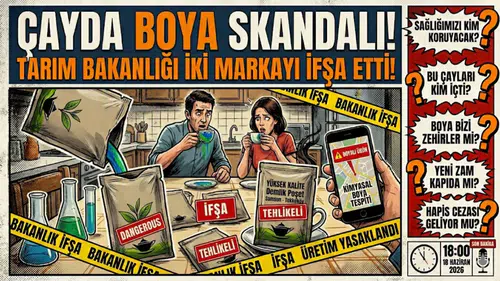 Çayda Boya Skandalı! Tarım Bakanlığı İki Markayı İfşa Etti