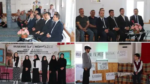 Hicret Camii'nde Minik Öğrencilerden Anlamlı Yıl Sonu Programı