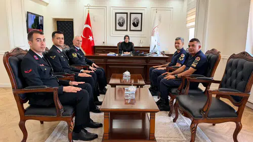 Jandarma Teşkilatının 187. Kuruluş Yılında Kaymakam Yücel'e Ziyaret