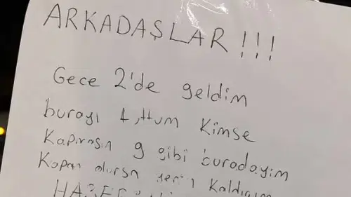 Sivas'ta Çardakta İlginç "Rezervasyon" Notu Görenleri Gülümsetti