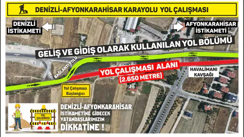 Denizli'de Sürücülere Kötü Haber! Tam 1 Saat Sürüyor, Yola Çıkacaklar...