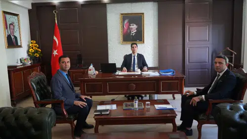 Kangal'da Kurum Temsilcilerinden Kaymakam Yıldırım'a Ziyaret