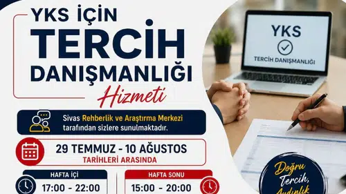 Sivas'ta Rehber Öğretmenlerden YKS Adaylarına Tercih Desteği