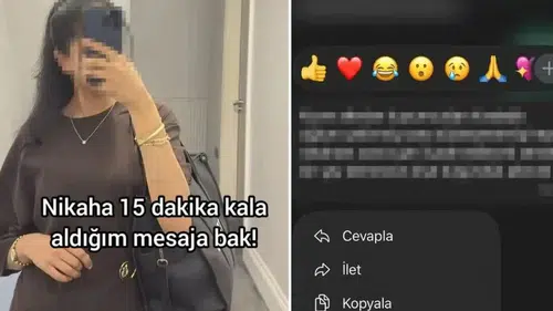 Geline büyük şok! Nikaha 15 dakika kala kayınpederin gönderdiği mesaja bakın