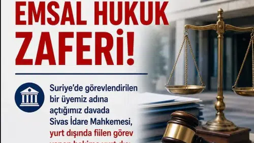 Sivas İdare Mahkemesi’nden Emsal Karar! Yurt Dışında Görev Yapan Hekime Harcırah Ödenecek!