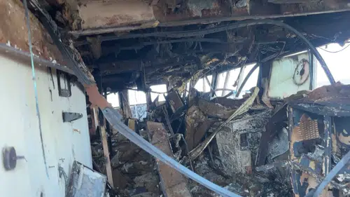 Dron Saldırısına Uğrayan Türk Gemisinde Dehşetin Görüntüleri!
