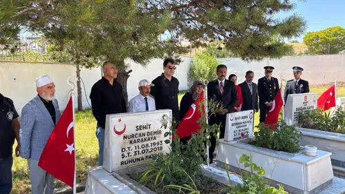 Sivas Şarkışla'da Şehitler Kabirleri Başında Anıldı