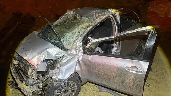 Keşan-Enez yolunda feci kaza! Otomobil takla attı: 2 yaralı